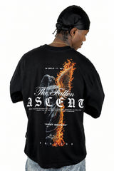 Oversize Negra Ascend Angel Fuego Alto Gramaje