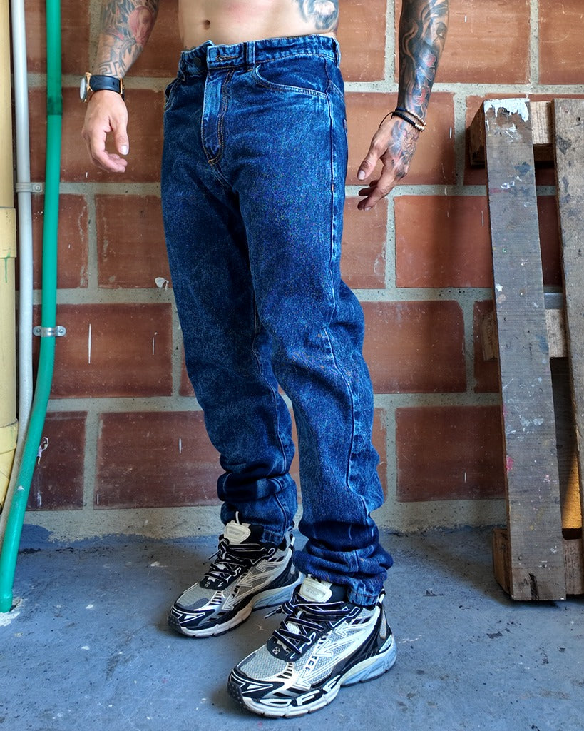 Jean Regular Clasico Amarre Blue