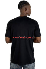 Camiseta Negra Trust The Path Alto Gramaje