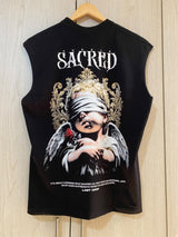 Camisilla Negra Angels Sacred Alto Gramaje