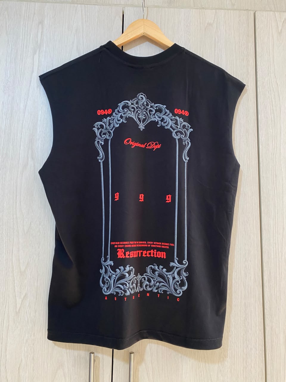 Camisilla Negra Resurrection 999 Alto Gramaje