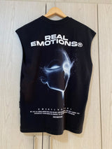 Camisilla Negra Real Emotions Alto Gramaje