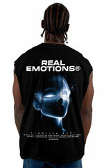 Camisilla Negra Real Emotions Alto Gramaje