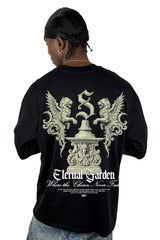 Oversize Negra Eternal Garden Alto Gramaje