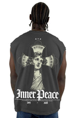 Camisilla Gris Oscuro Inner Peace Alto Gramaje