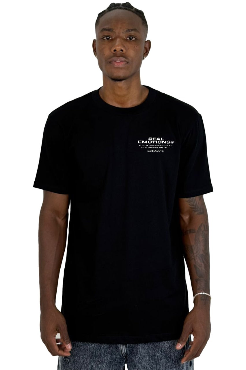 Camiseta Negra Real Emotions Alto Gramaje