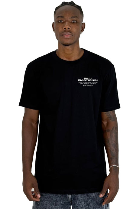 Camiseta Negra Real Emotions Alto Gramaje
