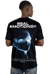 Camiseta Negra Real Emotions Alto Gramaje