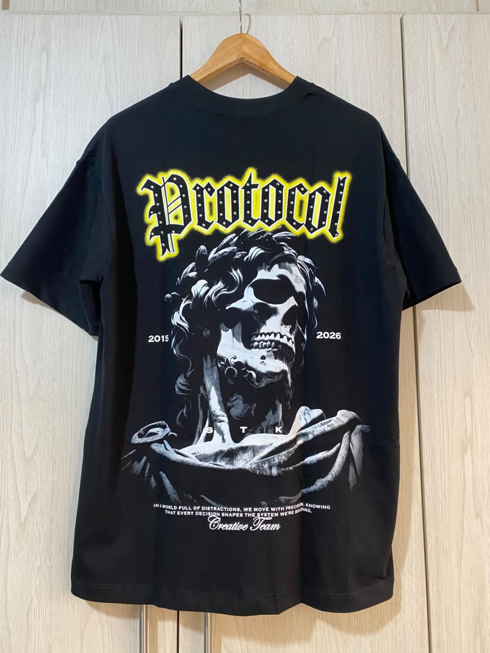 Oversize Negra Protocol Alto Gramaje