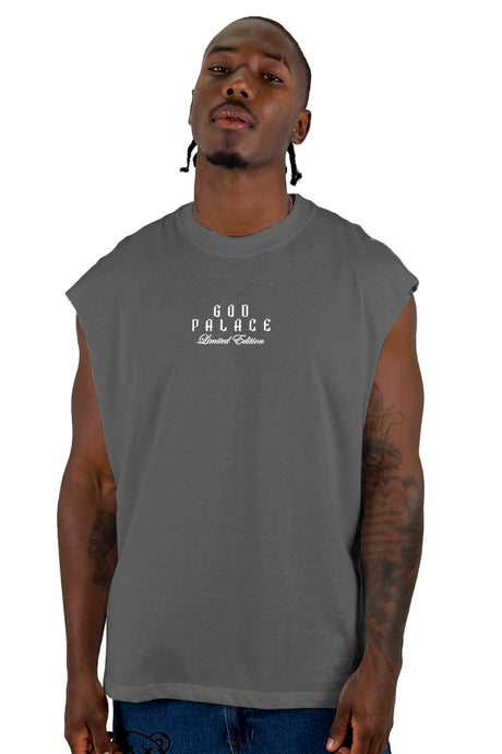 Camisilla Gris God Palace Cruz Alto Gramaje
