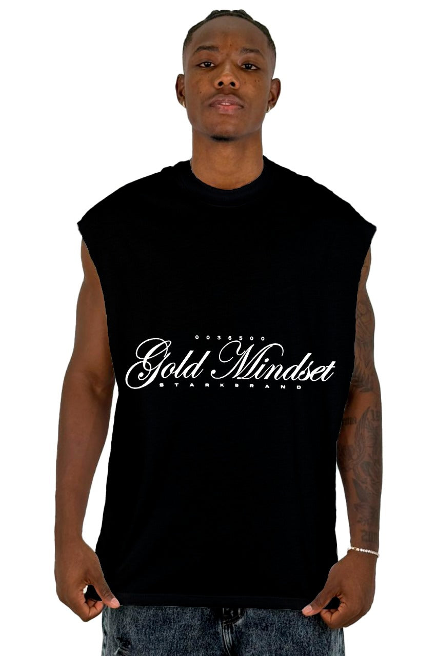 Camisilla Negra Gold Mindset  0540 Alto Gramaje