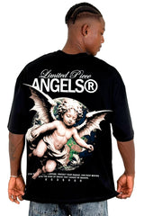 Oversize Negra Angels Angel Mundo Alto Gramaje
