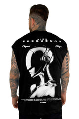 Camisilla Negra Frequency Alto Gramaje