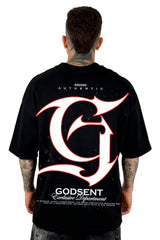 Oversize Negra Godsent Alto Gramaje