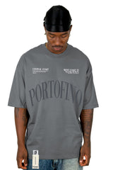 Oversize Gris Portofino Con Aplique Alto Gramaje