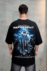 Oversize Negra REPRESENT 036500 Alto Gramaje