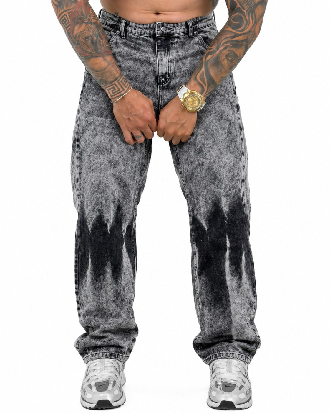 Jean Baggy Clasico Gris Amarre