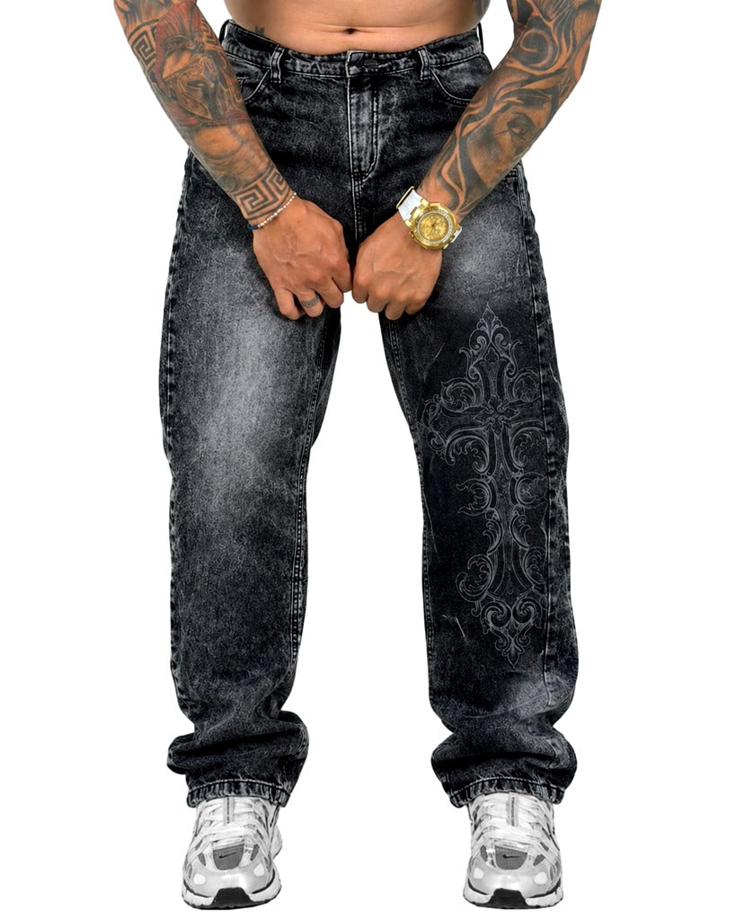 Jean Regular Negro Clasico Cruz