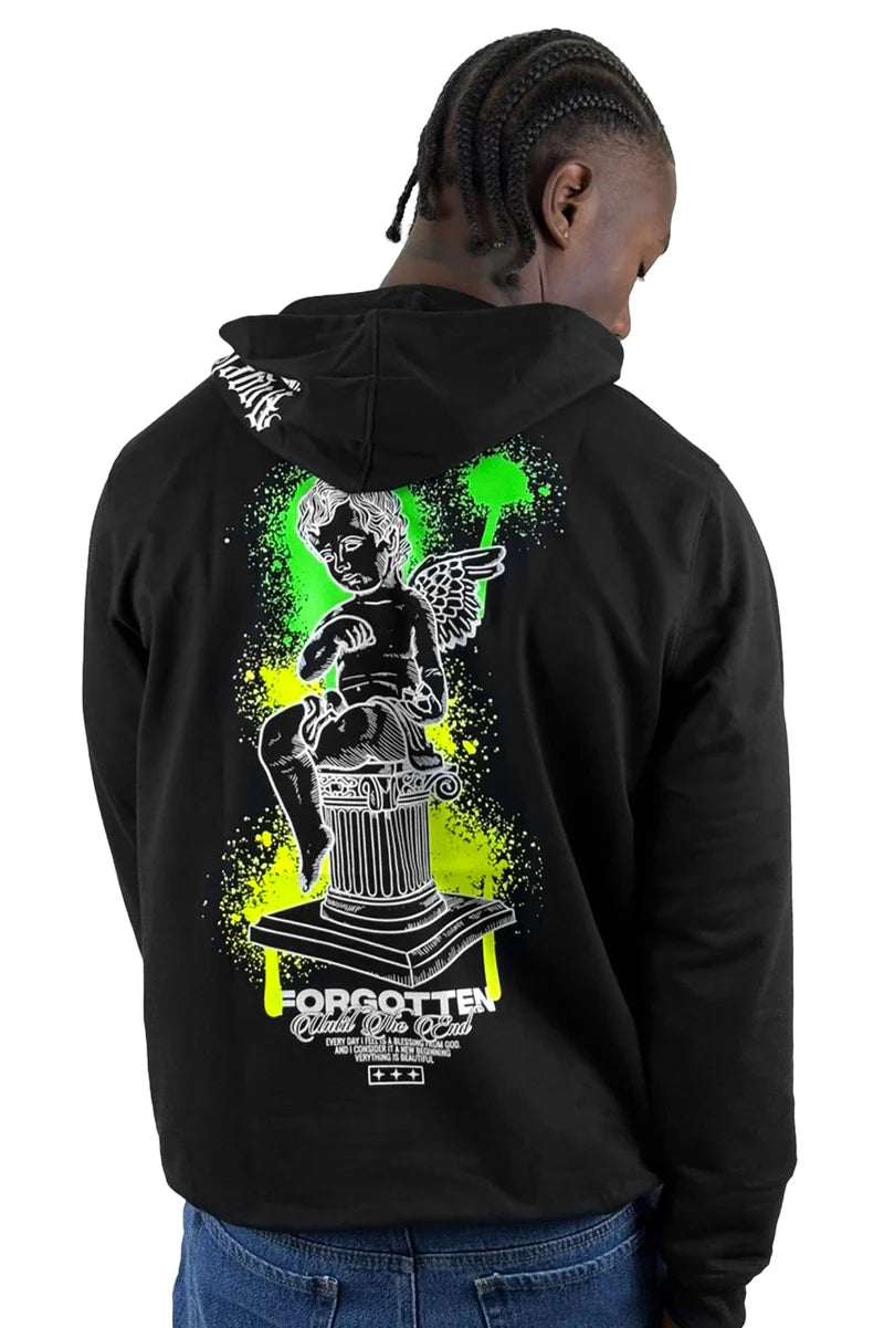 XM Buzo Negro capucha Forgotten