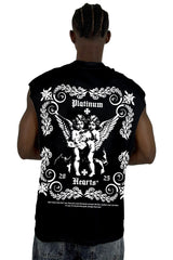 Camisilla Negra Platinum Hearts Alto Gramaje