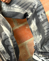 Jean Baggy Cargo Laser contraste + Laser 0013