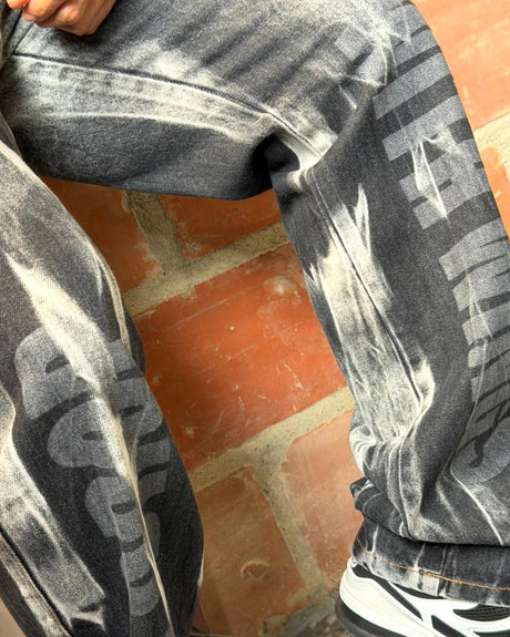 Jean Baggy Cargo Laser contraste + Laser 0013