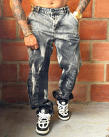 Jean Baggy Cargo Laser contraste + Laser 0013