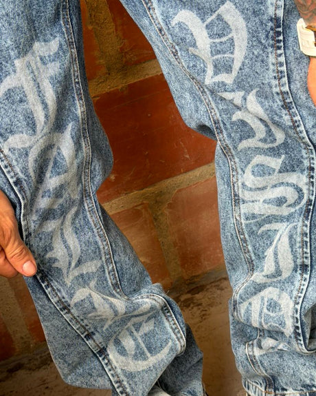 Jean Baggy Corte Fallen Vision