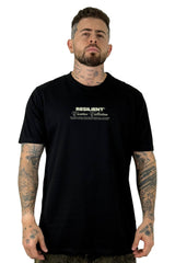 Camiseta Negra Resilient alto gramaje