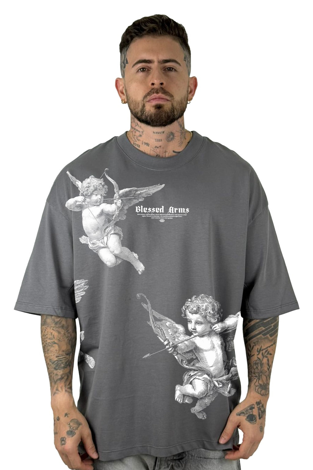 Oversize gris blessed arms alto gramaje