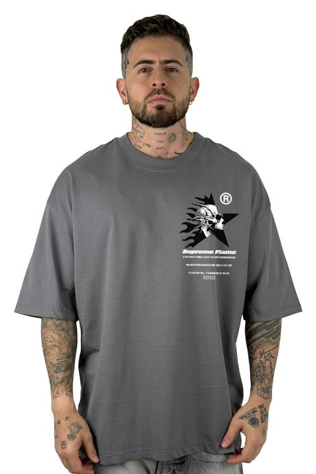 Oversize gris supreme flame alto gramaje