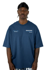 Oversize azul hustle vision alto gramaje