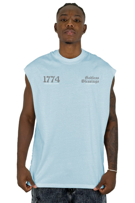 Camisilla Azul Godless Blessings 1774 Alto Gramaje