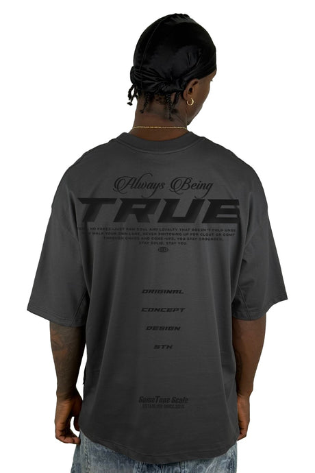 Oversize Gris Always Being  True alto gramaje