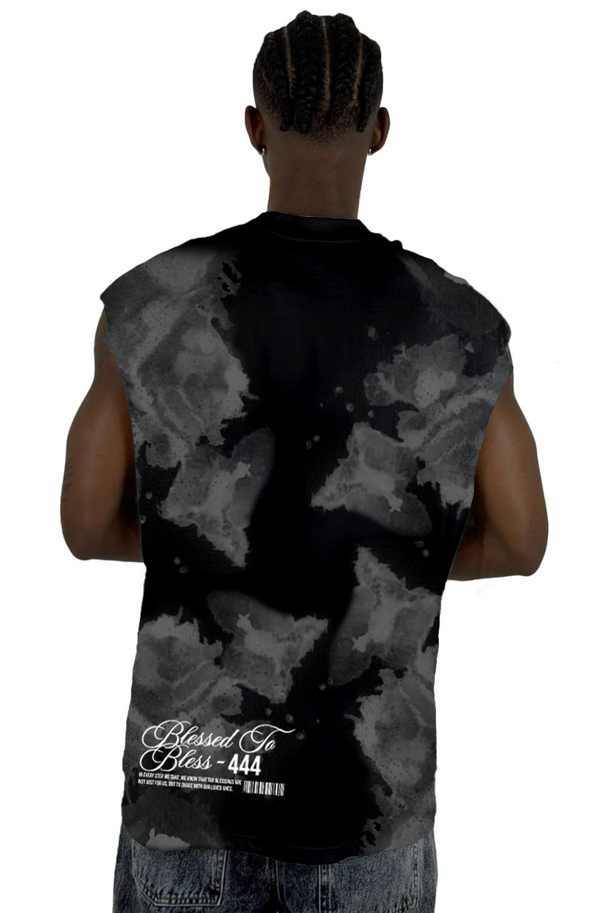 Camisilla Negra Blessed 444 alto gramaje