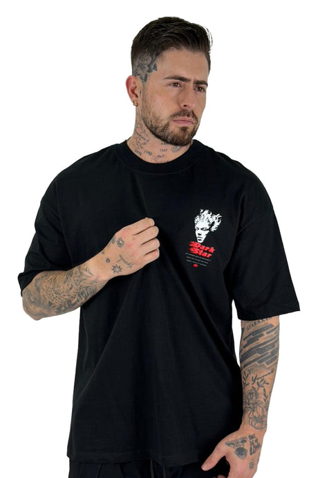 Oversize Negra Dark Stark  Alto Gramaje
