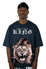 Oversize Azul Oscuro Crowned By Nature Alto Gramaje