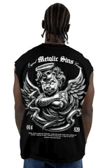 Camisilla Negra Metalic Sins Alto Gramaje