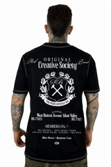 Camiseta Negra Creative Society Alto Gramaje