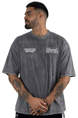 Oversize Sky Gris Beyond The Clouds  Boxy Fit
