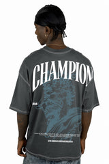Oversize Gris Champion  Escultura Griega Alto Gramaje