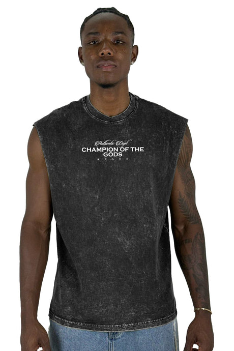 Camisilla sky Negro Champion Of The Gods  Boxy Fit