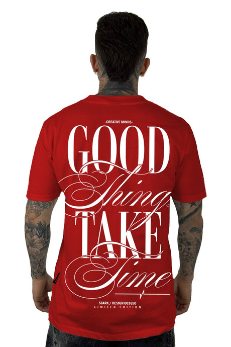 Camiseta Roja Good Take Alto Gramaje