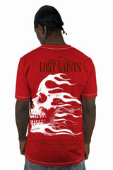 Camiseta Roja Calavera Lost Saints Alto Gramaje
