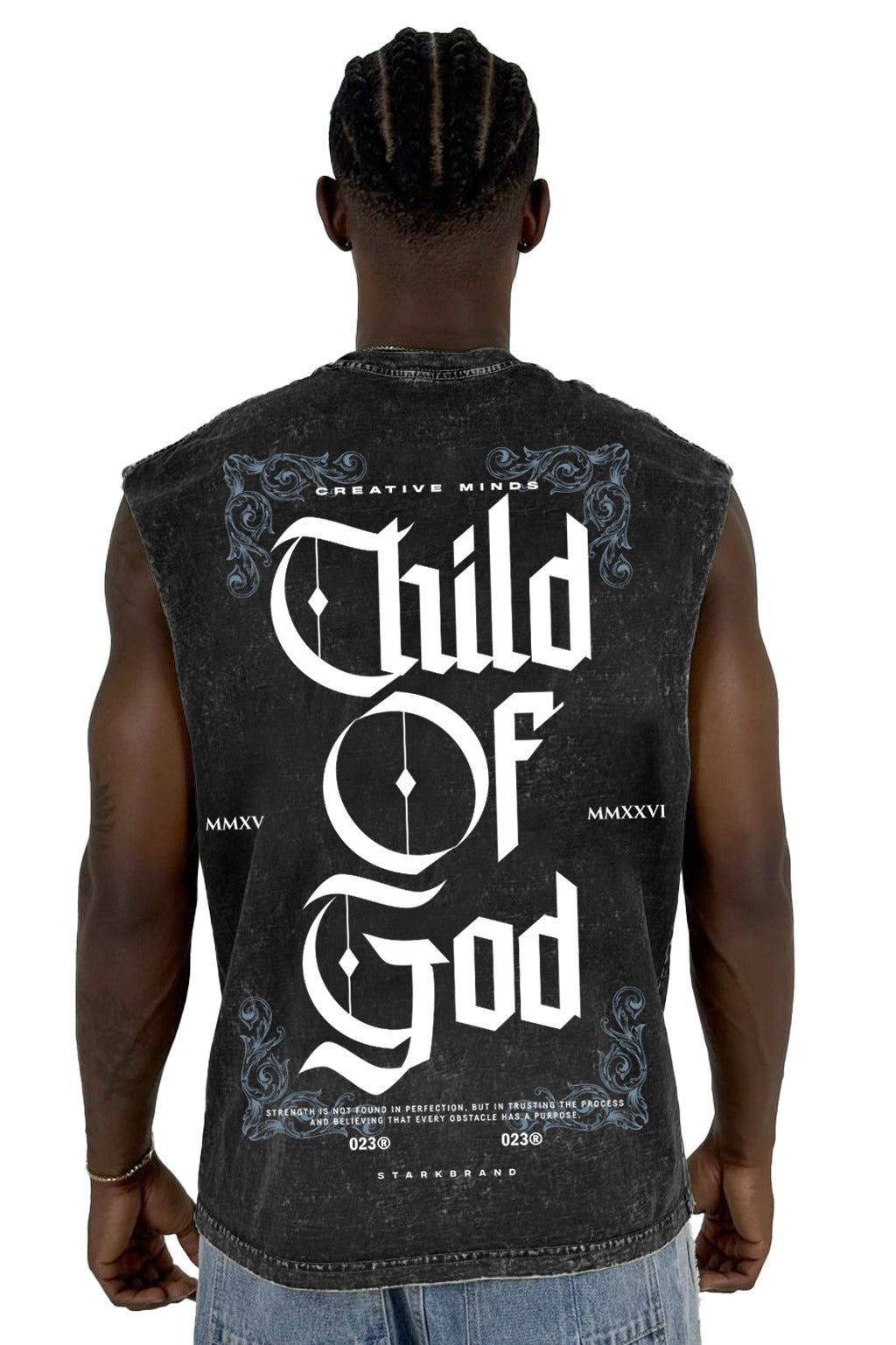 Camisilla sky Negro Child Of God Boxy Fit