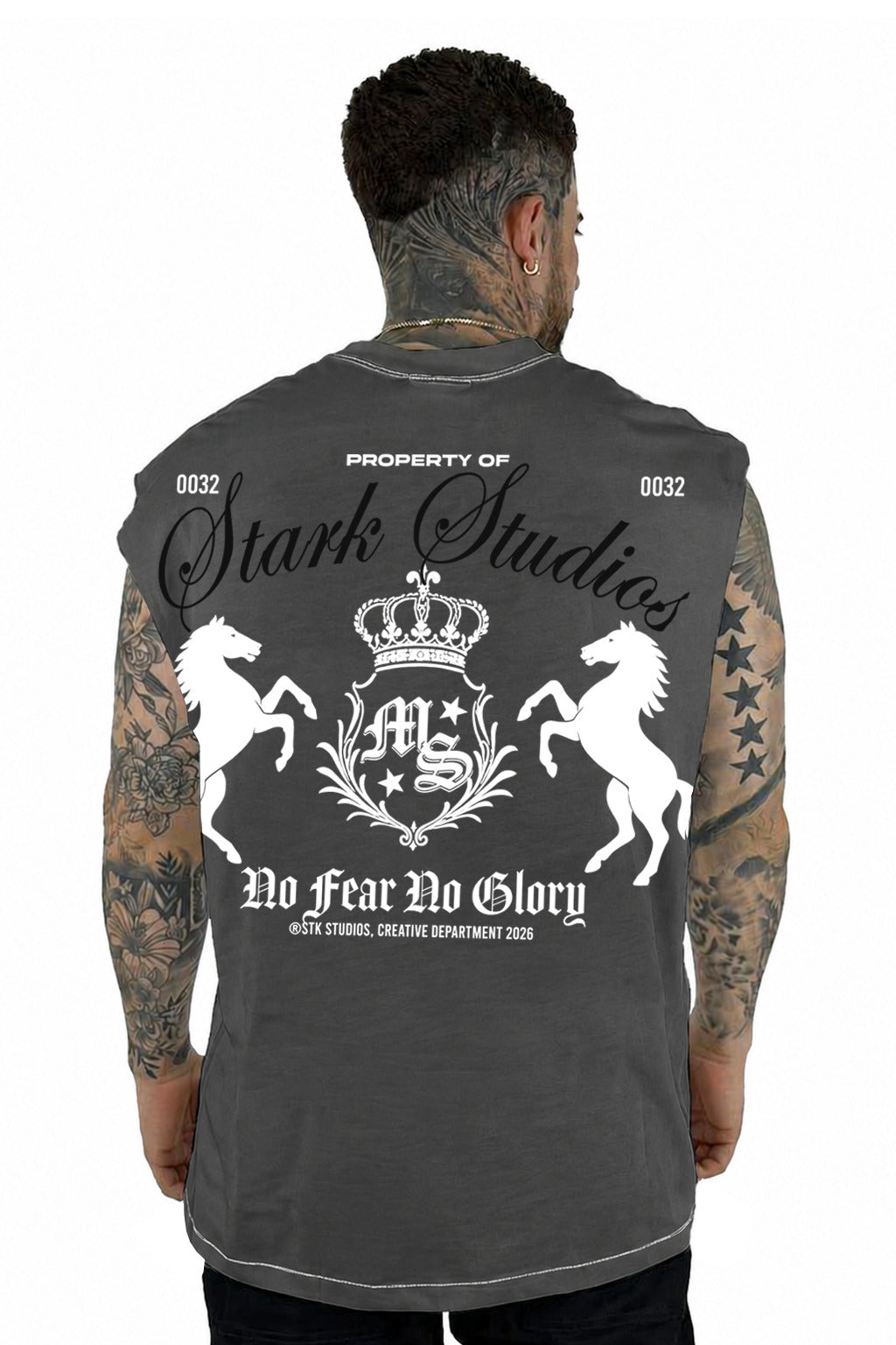 Camisilla Gris No Fear No Glory Alto Gramaje
