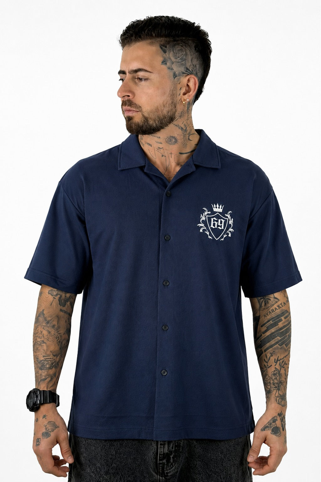 Camisa Azul Boxy Fit  69