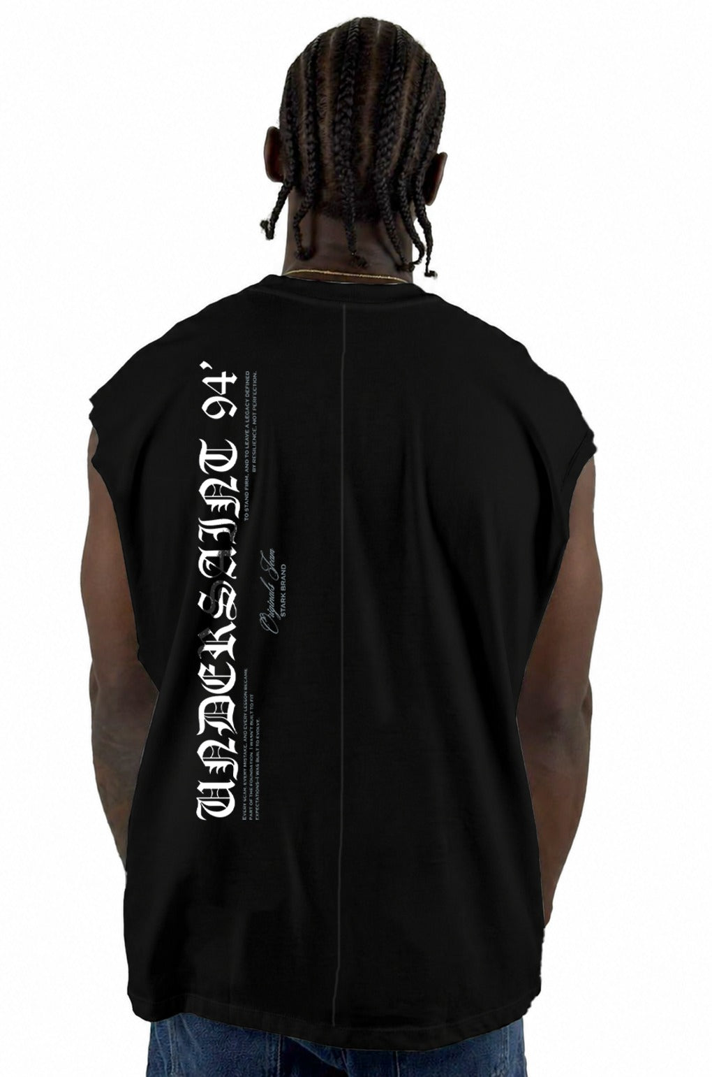 Camisilla Negra Under Saint Alto Gramaje