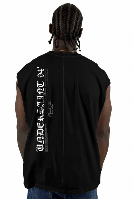 Camisilla Negra Under Saint Alto Gramaje