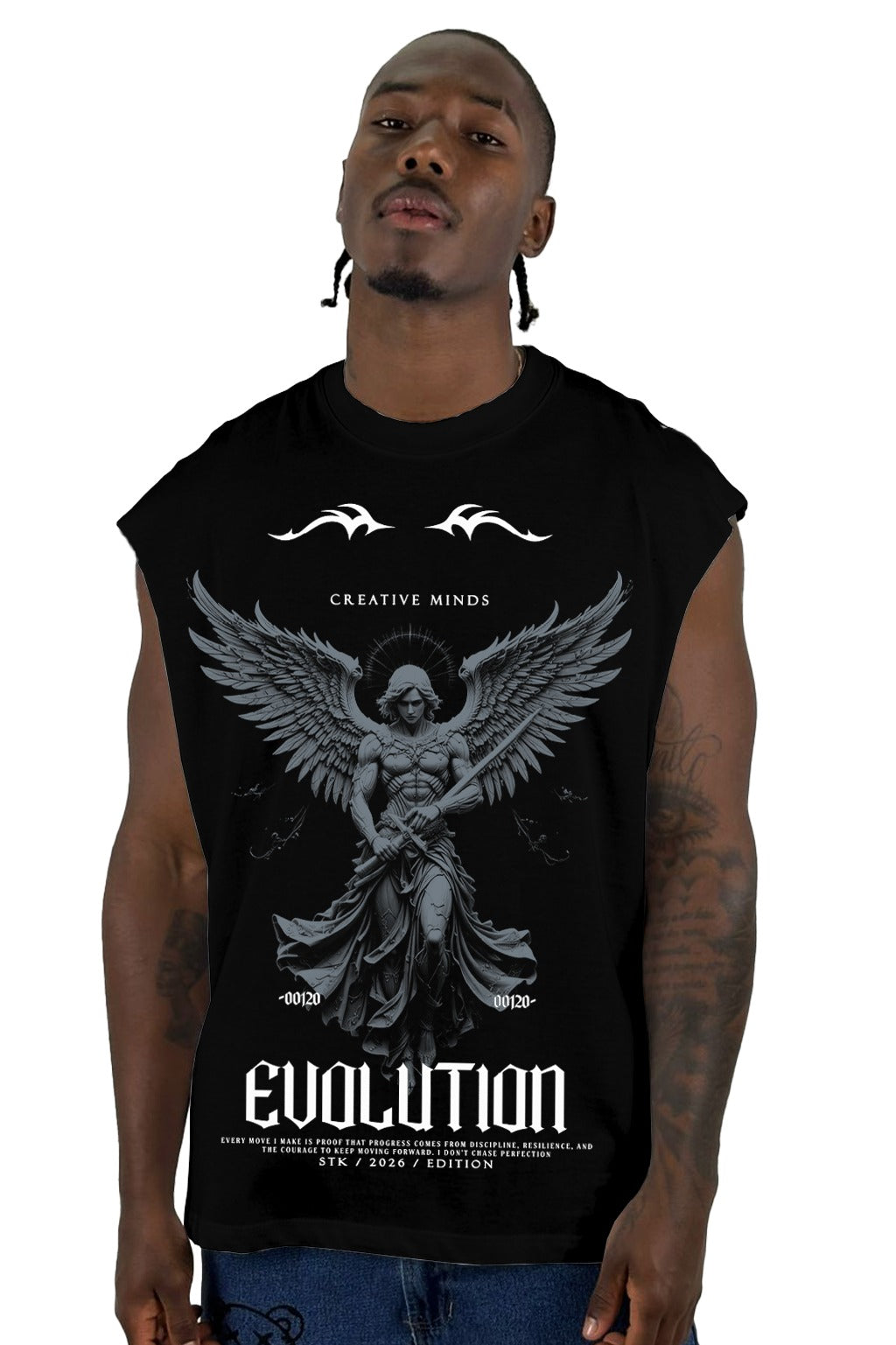 Camisilla Negra Evolution Alto Gramaje